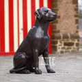 Fine Workmanship Life Size Bronze Labrador Dog Sculpture